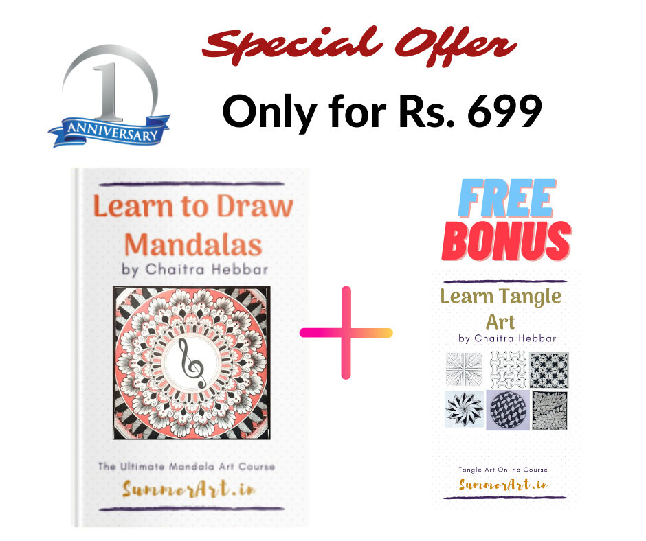 Mandala Drawing Course + Tangle Art